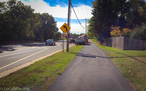 blocked bike path